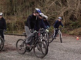 Mountain biking at Lledr Hall